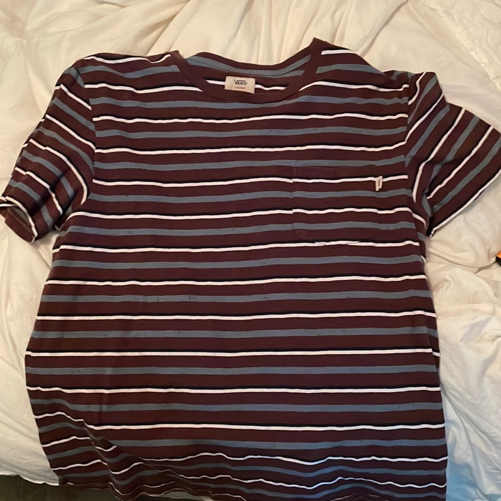 Vans, multicolored striped shirt, size XL